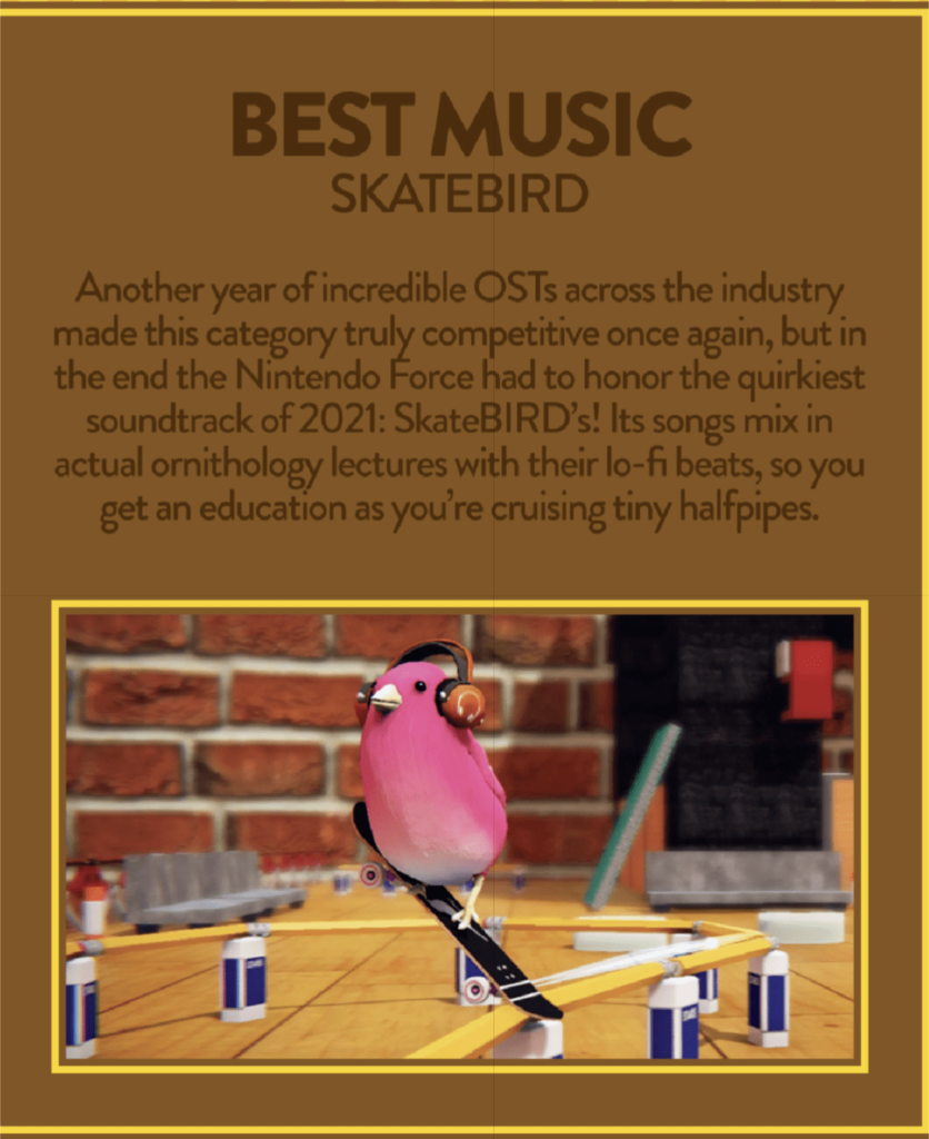 SkateBIRD-wins-Best-Music-Nintendo-Force-Game-Of-the-Year-Awards